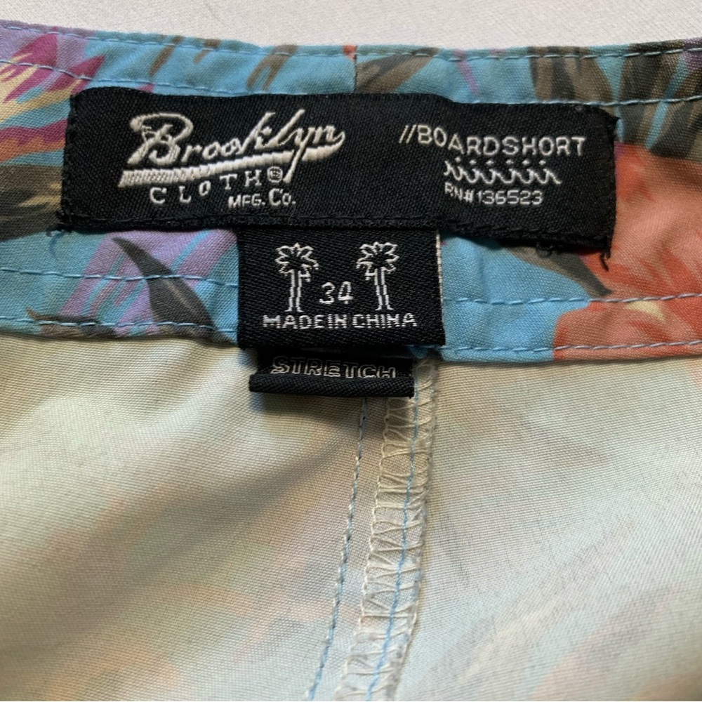 Brooklyn Cloth Multicolor Floral Boardshorts Men’s 34 – Stretch Swim Shorts - Picture 4 of 13